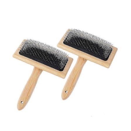 2 stk. ullkardere, 15,5 cm x 12,2 cm håndkardere for ull, verktøy for blanding av ullfilt, kjæledyrskarde