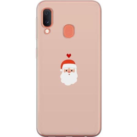 Samsung Galaxy A20e Genomskinligt Skal Kärlek Tomte