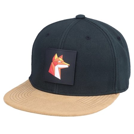 Iconic - Paper Fox Patch Black/Suede Snapback Snapback Black Cap - @ Hatstore