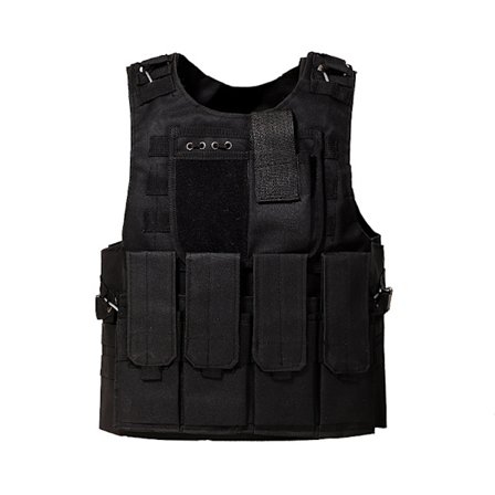 Musta Airsoft-liivi Taktinen Molle-armeijaliivi Metsästysliivi Takki Miehille