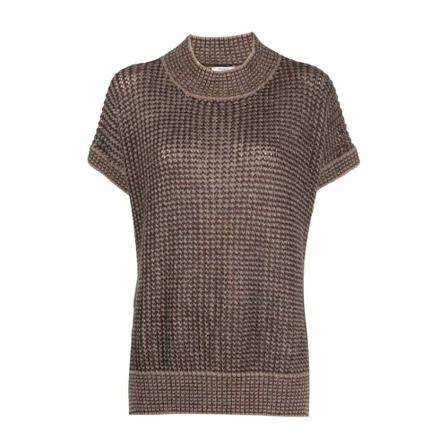 Peserico, Turtlenecks Bruin, Dames, Maat:M