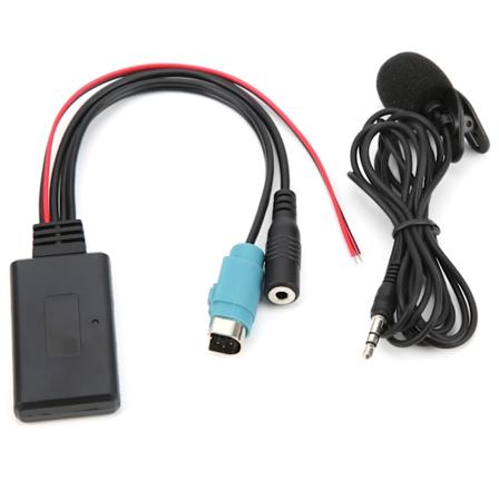 Bluetooth 5.0 AUX-kabeladapter med mikrofon Passer til Alpine KCE‐236B CDA‐9852/E CDE‐9887/R