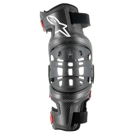 Knäskydd Alpinestars Höger Bionic-10 Svart-Röd M
