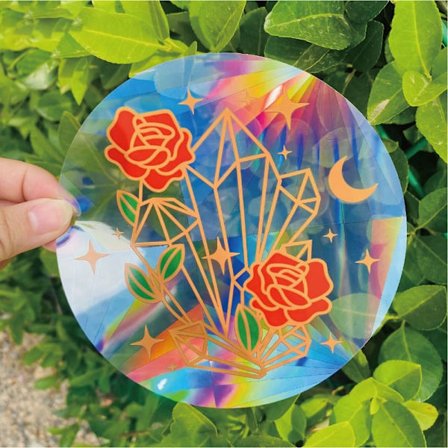 Elektrostatisk klistermærke Glasklistermærke 07 07