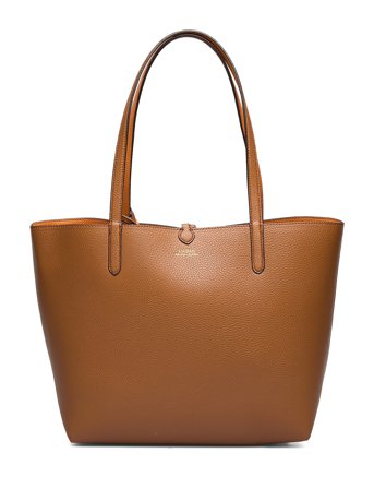 Lauren Ralph Lauren Faux-Leather Large Reversible Tote Bag - Brown - ONE SIZE
