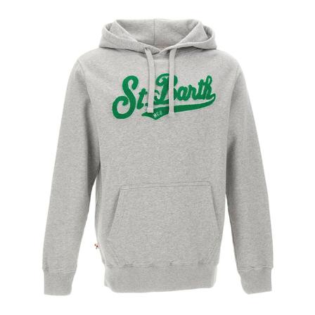 MC2 Saint Barth, Hoodies Grijs, Heren, Maat:M