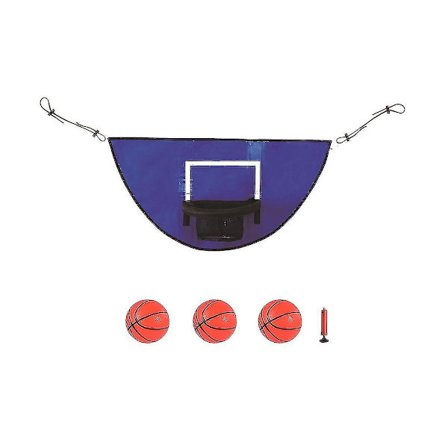 Trampoline Basketball Hoop med Mini Basketball, Enkel å Installere Basketball Hoop for Trampoline for Pauser (HY)