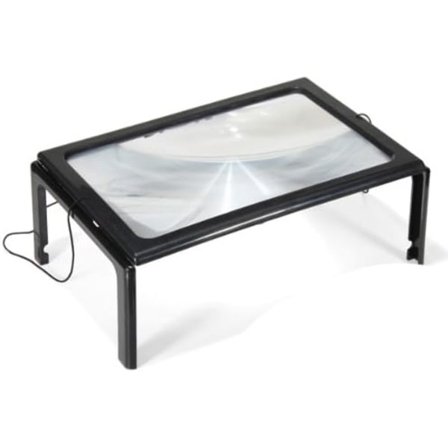 Led A4 Side Stor Håndfri Forstørrelsesglas 3 X Læseforstørrelsesglas Ledning