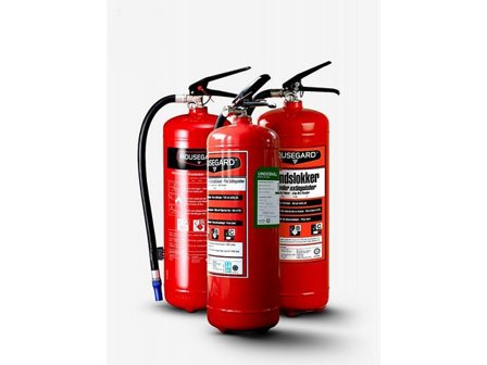 HOUSEGARD Brandsläckare ReUse Pulver röd 55A - Lyreco - Skyddsutrustning - Brandskydd och säkerhet - Brandsläckare