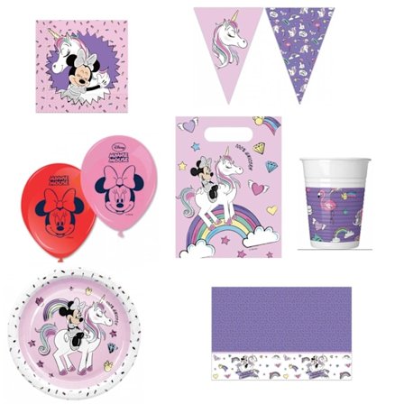 Kalaspaket till Barnkalas Disney Mimmi 52 delar 6-pers
