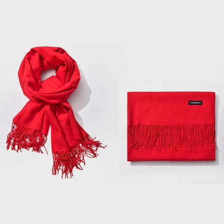 Röd Viscose sjal scarf