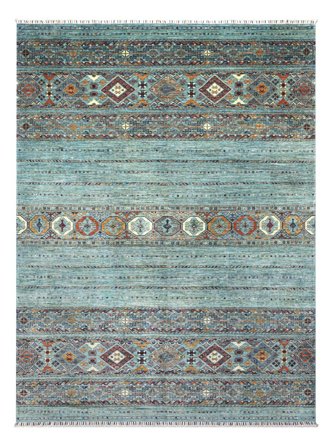 Annodato A Mano Shabargan Tappeto 266X358 Di Lana Largo