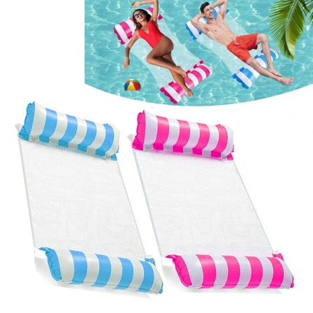 MH-Pool Float, 2 stk. 4-i-1 Pool Float, Oppustelig Flydende Madras