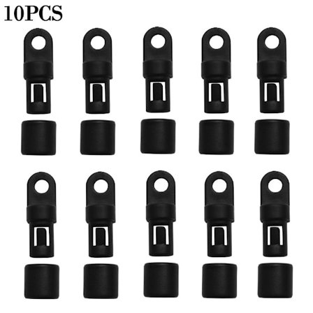 10stk Tauspenne Klesnorremmer Kroker Elastiske tauspenner