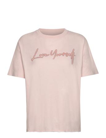 Zadig & Voltaire Tommer Co Love Yourself Strass Rosa
