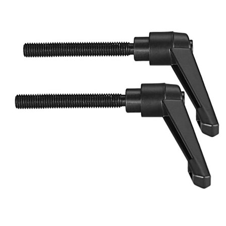 2 stk. Skruehåndtag Spændehåndtag Han Gevindbolt