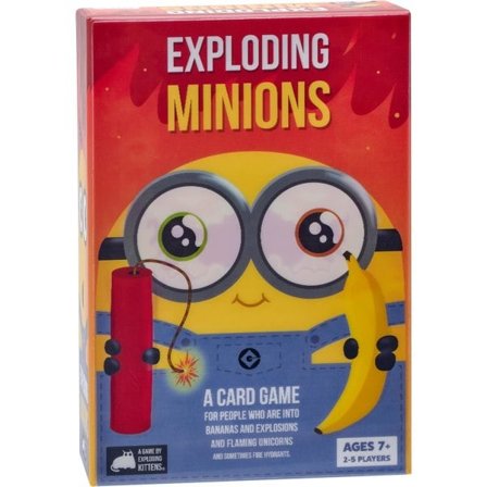 Exploding Minions -korttipeli, Exploding Kittens -peliyhtiöltä - Korttipeli aikuisille, teineille ja lapsille - Hauskoja perhepelejä - Venäläinen 