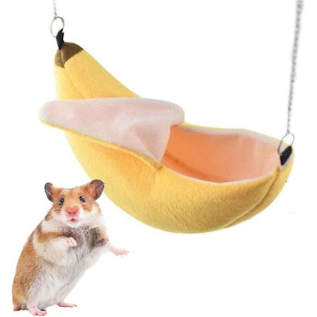 Crday Banan Hamster Seng Hengekøye Liten Dyr Varm Seng Hengekøye Bur Reir Hamster Gave