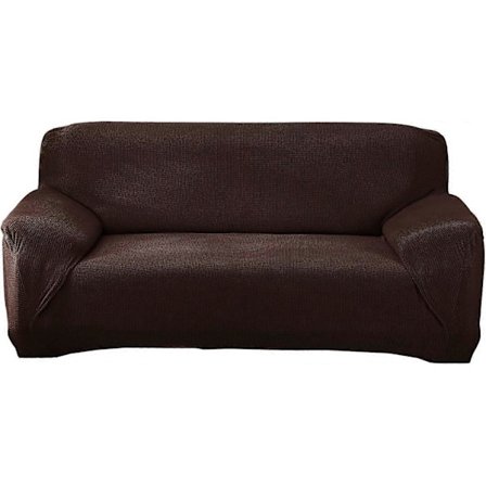 Joustavat sohvanpeitteet, yleiskäyttöinen sohvanpäällinen käsinojalliselle sohvalle (musta, 1-istuttava)