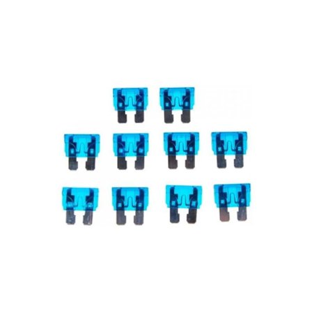 10 stk 15A 32V Standard Sikring Bladsikring Bil Auto Motorsykkel Medium Størrelse Blå