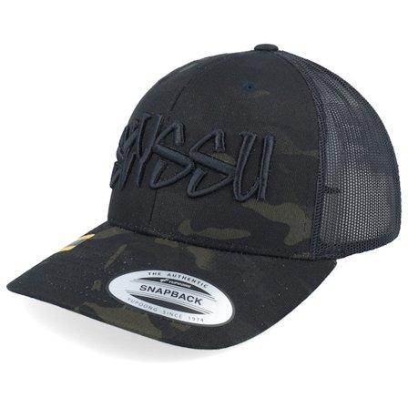 Iconic - Black trucker Czapka Z Daszkiem - Styssu 3d Logo Script Black Trucker @ Hatstore