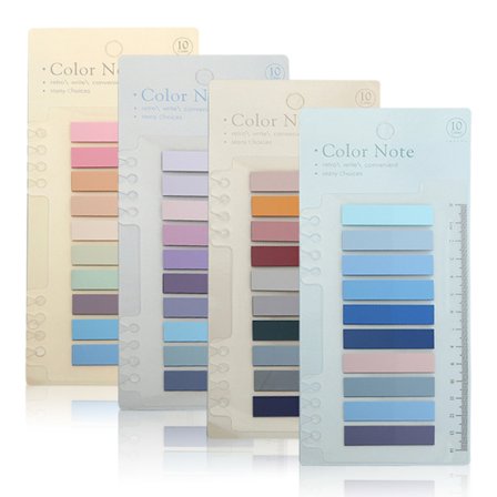 Klistermærker Bogmærker Farverige Klistermærker Indexfaner, Skrivelig Side