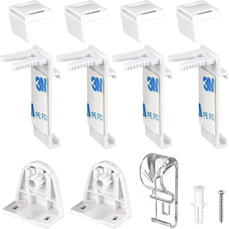 Plisseret rullegardin krog uden stansning tilbehør, plisseret gardin, nem installation, fast beslag