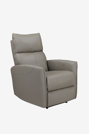 Loft24 - Pineto Sähkötoiminen lepotuoli PU-verhoilulla - Harmaa - Nojatuolit - - Homeroom