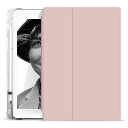 Stilrent fodral för iPad 9.7" 5/6/air1/air2 Körsbärsrosa transparent läder