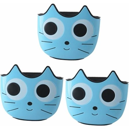 3 stk. plastoppbevaringskurver Plastoppbevaringsboks Baderomsholder Kran svampholder Kran svampholder Kjøkken spennekurv Kjøkkenoppbevaring