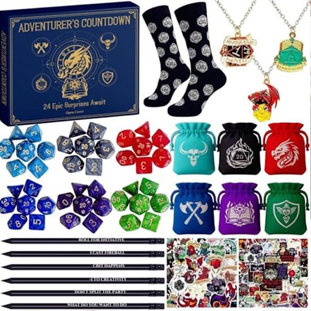 DND Terning Adventskalender 2025 24 Dager Rollespilltilbehør