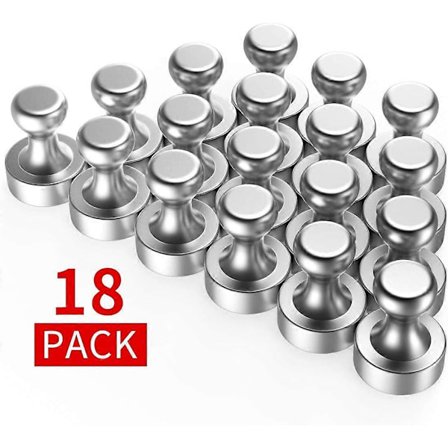Neodymium Magneter Ekstremt Stærke N52 Metalmagneter 18 stk. 12 x 16 mm - Rustfrit Stål Koniske Magneter Køleskabsmagneter til Magnetisk Tavle, 