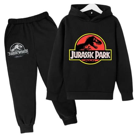 Jurassic Park Dinosaurier Barnkläder Huvtröjor + Set Pojkar Flickor Semesterpresent Sweatshirt Vår Höst Kappa Sportdräkt Picture Color 140cm