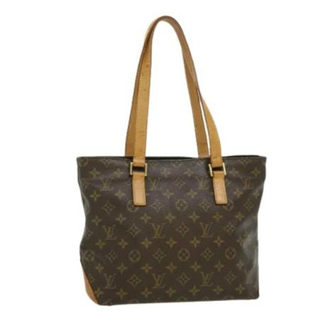 Louis Vuitton Vintage, Pre-owned Cabas Piano Monogram Tote Bag Bruin, Dames, Maat:ONE Size,leer