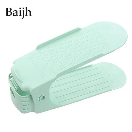 6 stykker Holdbar Justerbar Sko Arrangør Garderobe Sko Opbevaring Fodtøj Support Slot Pladsbesparende Sko Opbevaring