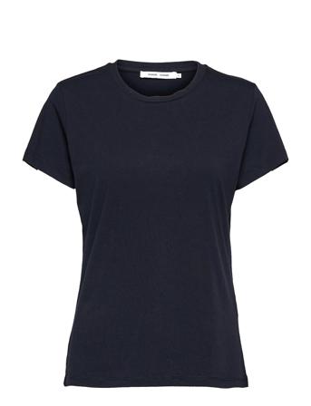 Solly Tee Solid 205 T-shirt Top Blå Samsøe Samsøe