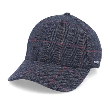 Stetson - Grå earflap Keps - Baseball Cap Wool Ef Fischgrat Charcoal/Black Earflap @ Hatstore