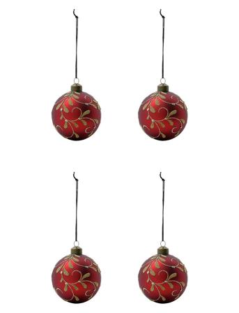 Ornaments, Hdflori, Red Home Decoration Christmas Decoration Christmas Baubles & Tree Accessories Red House Doctor