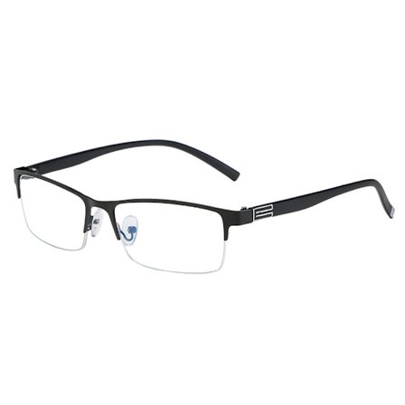Anti-Blue Light Läsglasögon Fyrkantiga glasögon SVART