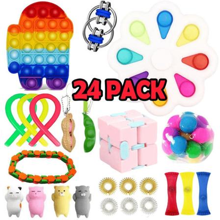 Adventskalender 2023 - 24-pack Fidget Pop it-leker for voksne og babyer