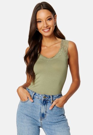 Pieces Pcbarbera Lace Top Tea Klær