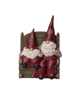 Tomtarna Elmer och Max I Gungstol Röd - Jul - Nääsgränsgården