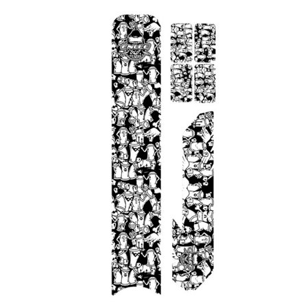 1SETt sykkelramme-klistremerke Sykkelbeskyttelsesfilm 3 3