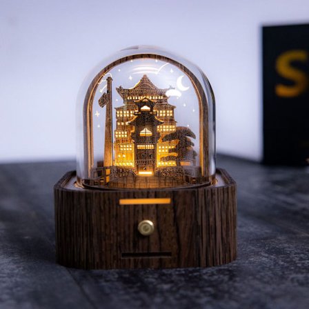 Antik 3 Stereo Night Light Music Box Retro Music Box