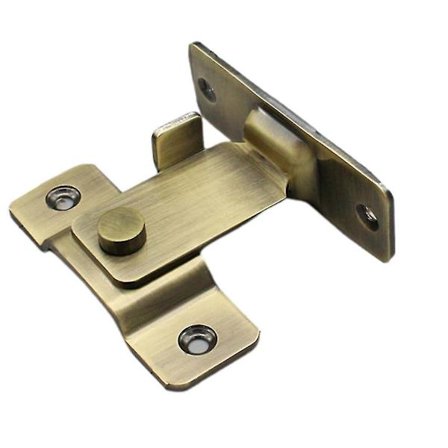 90 Graders Højre Vinkel Stor Dørbeslag Rustfrit Stål Skydedørslås