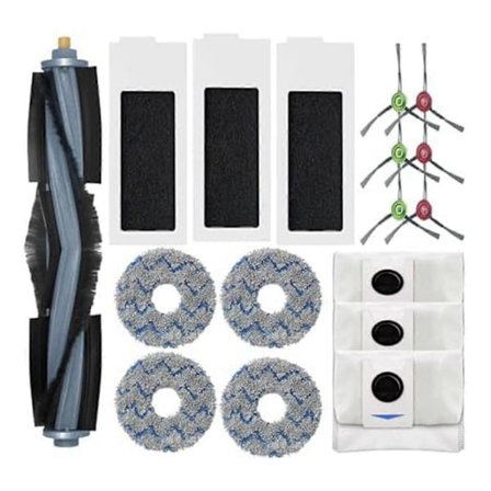 Reservedeler for DEEBO T20 T10 X1 OMNI Turbo-serien Robotstøvsuger Hovedbørste Moppepute Støvpose A