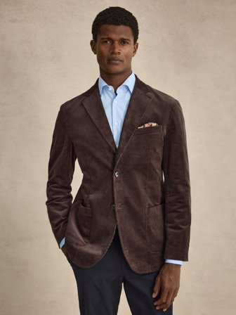 John Henric Men's Brauner Blazer Tailored Fit Size 46