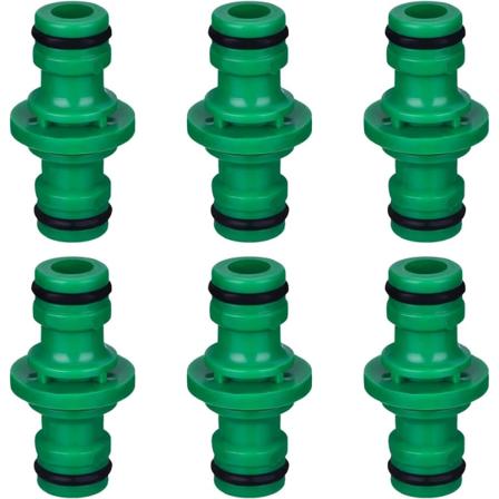 6 kappaletta kaksoisurospuolinen letkuliitin letkuliittimet puutarhan liittämiseen