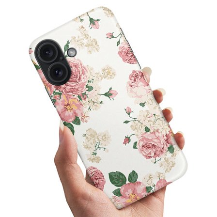 iPhone 16 - Skal/Mobilskal Retro Blommor