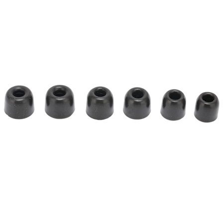 6 st 3,0 mm brusreducerande öronproppar i minnesskum för hörlurar